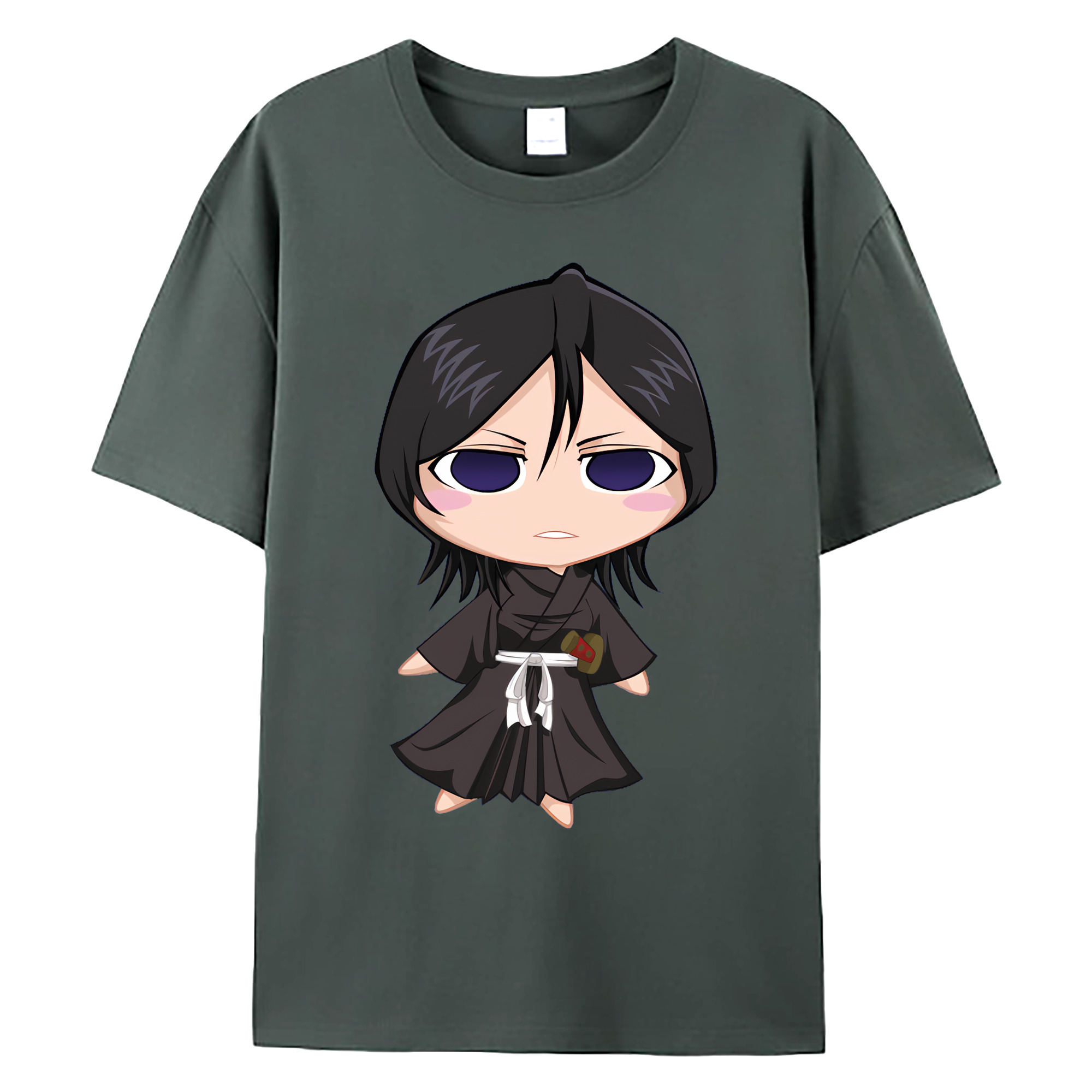 （画像用） ブリーチ 朽木ルキア BLEACH Kuchiki Rukia 綿100％ メンズ半袖Tシャツ｜肌触りやわらか＆通気性